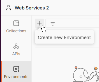 Postman create-new-environment